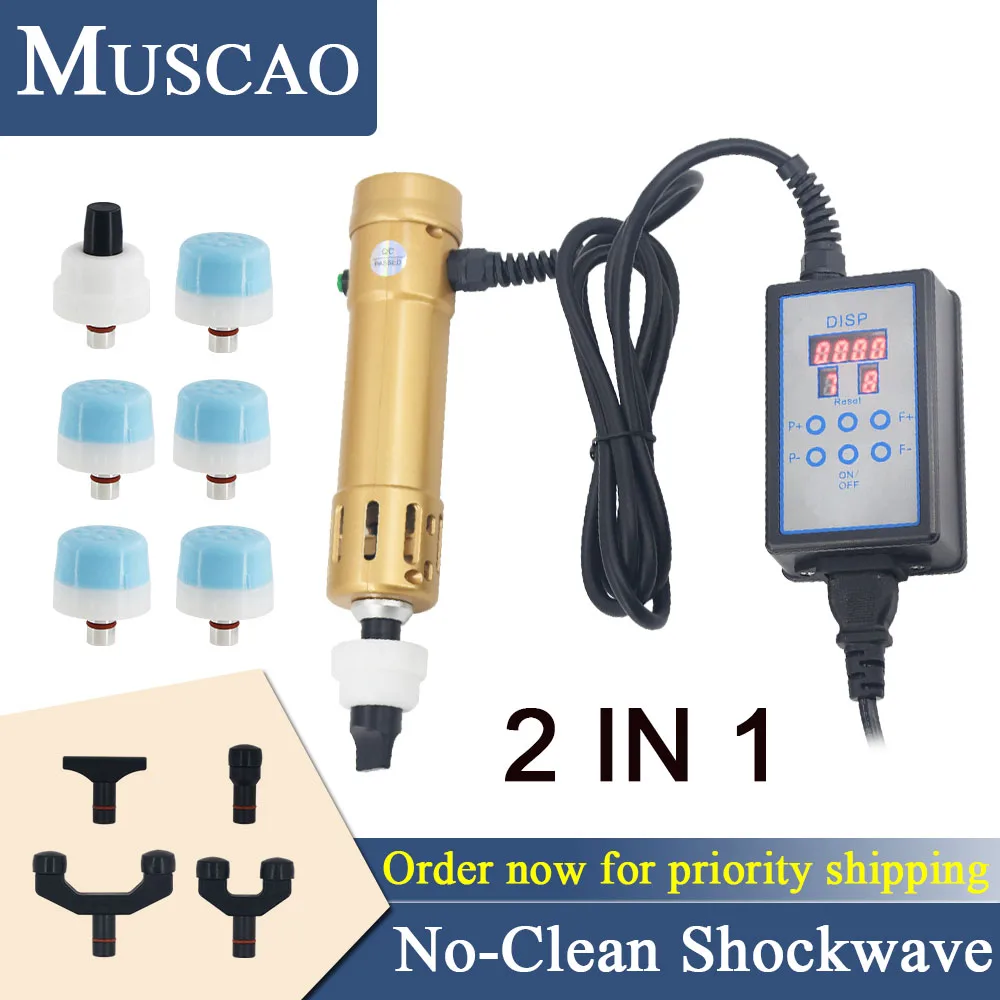 

2 In 1 Shockwave Therapy Machine Portable Shock Wave Physiotherapy Equipment For Calcific Tendonitis ED Treatment Pain Relief