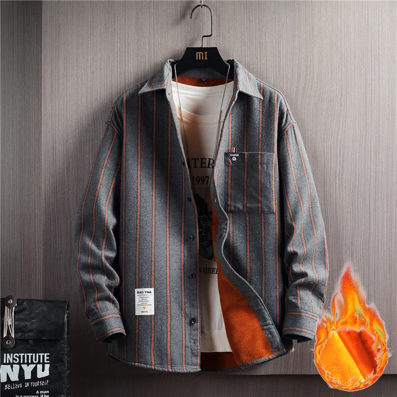 Рисунок 3 - Мужская теплая рубашка в полоску