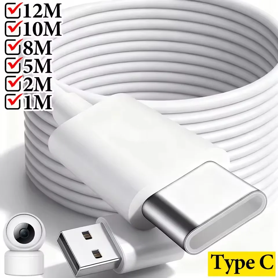 Extra Long USB-A to Type-C Fast Charging Extension Cable