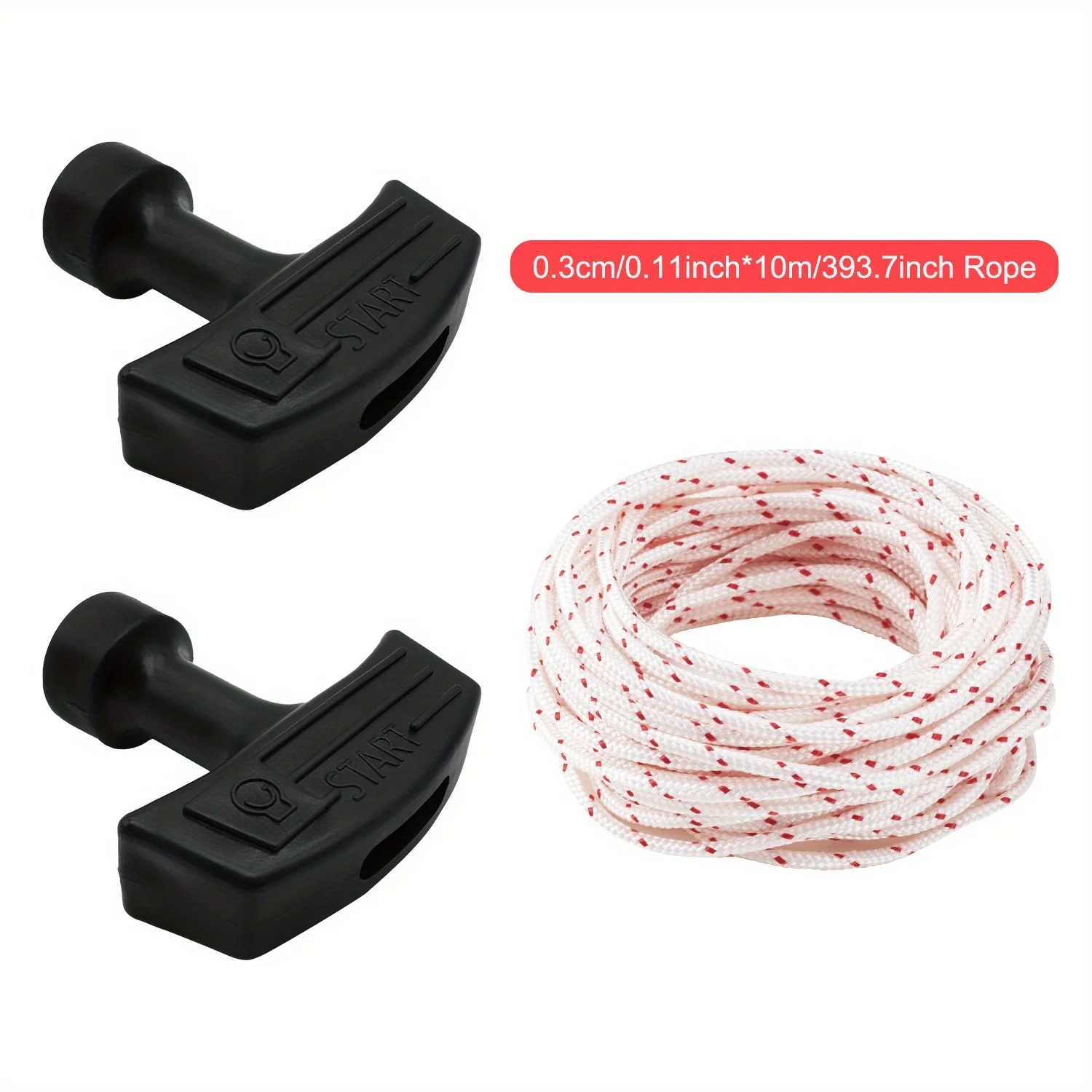 Durable Recoil Starter Rope with Versatile Handles