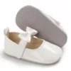 Baby Girls Cute Moccasinss Soft Sole Bowknot PU Leather Flats Shoes First Walkers Non-Slip Spring Summer Princess Shoes 0-18M 6