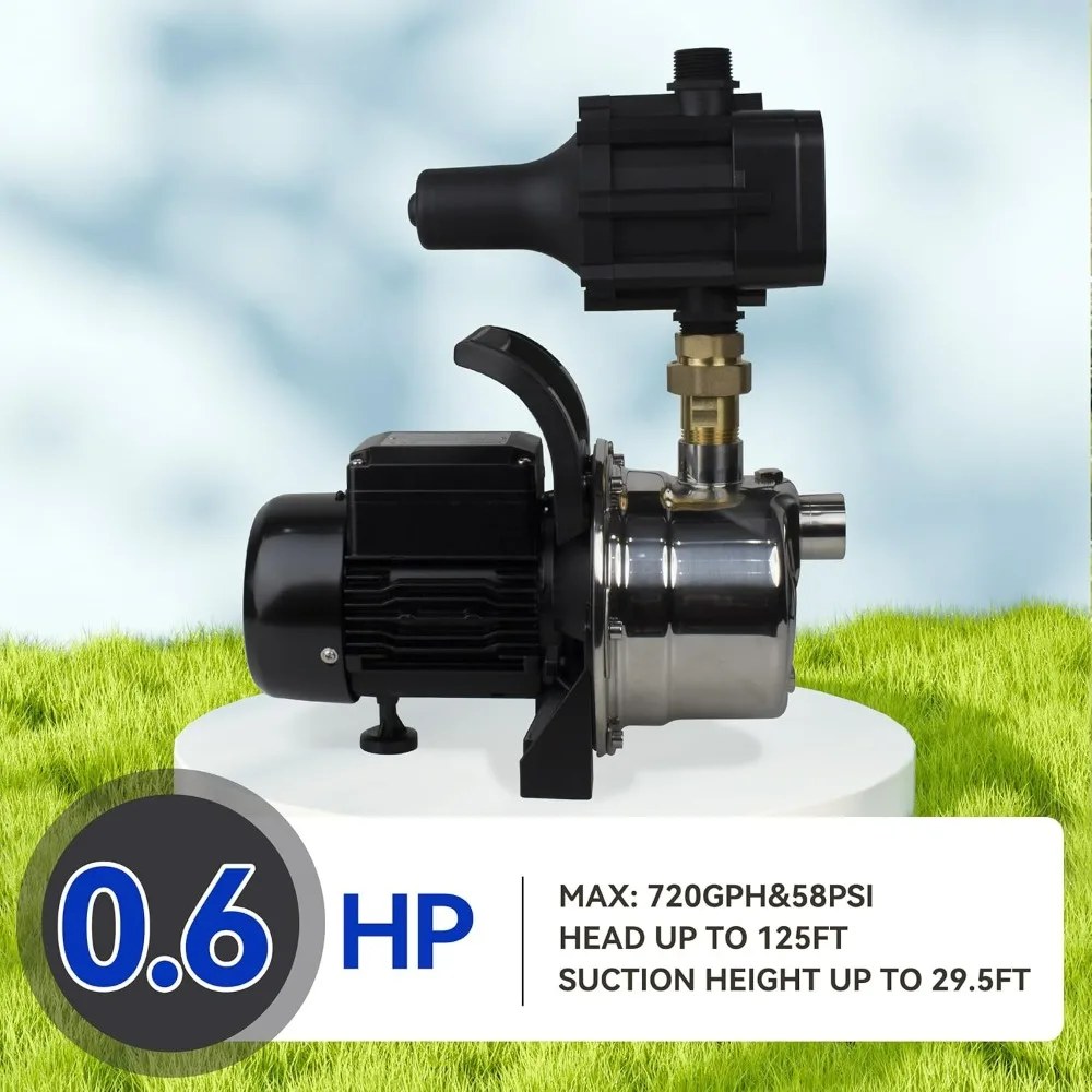 Stainless Steel Smart Controller Water Pressure Booster Pump for Tankless Supply Pressurization