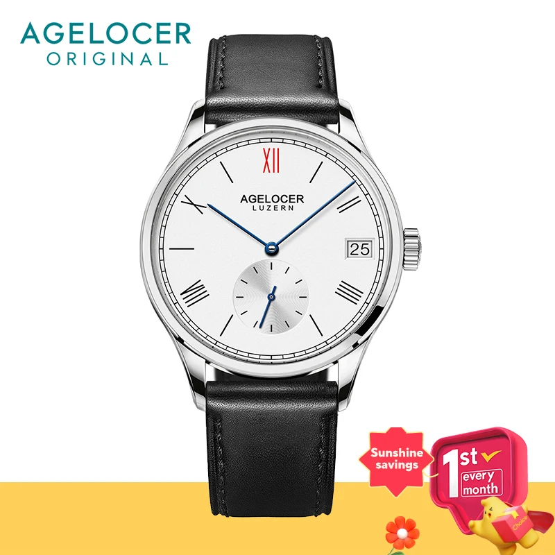 

AGELCOER Antique Mechanical Wrist Watch Men Top Brand Luxury Famous Male Clock Gold Dive 50m Waterproof Watches With Box