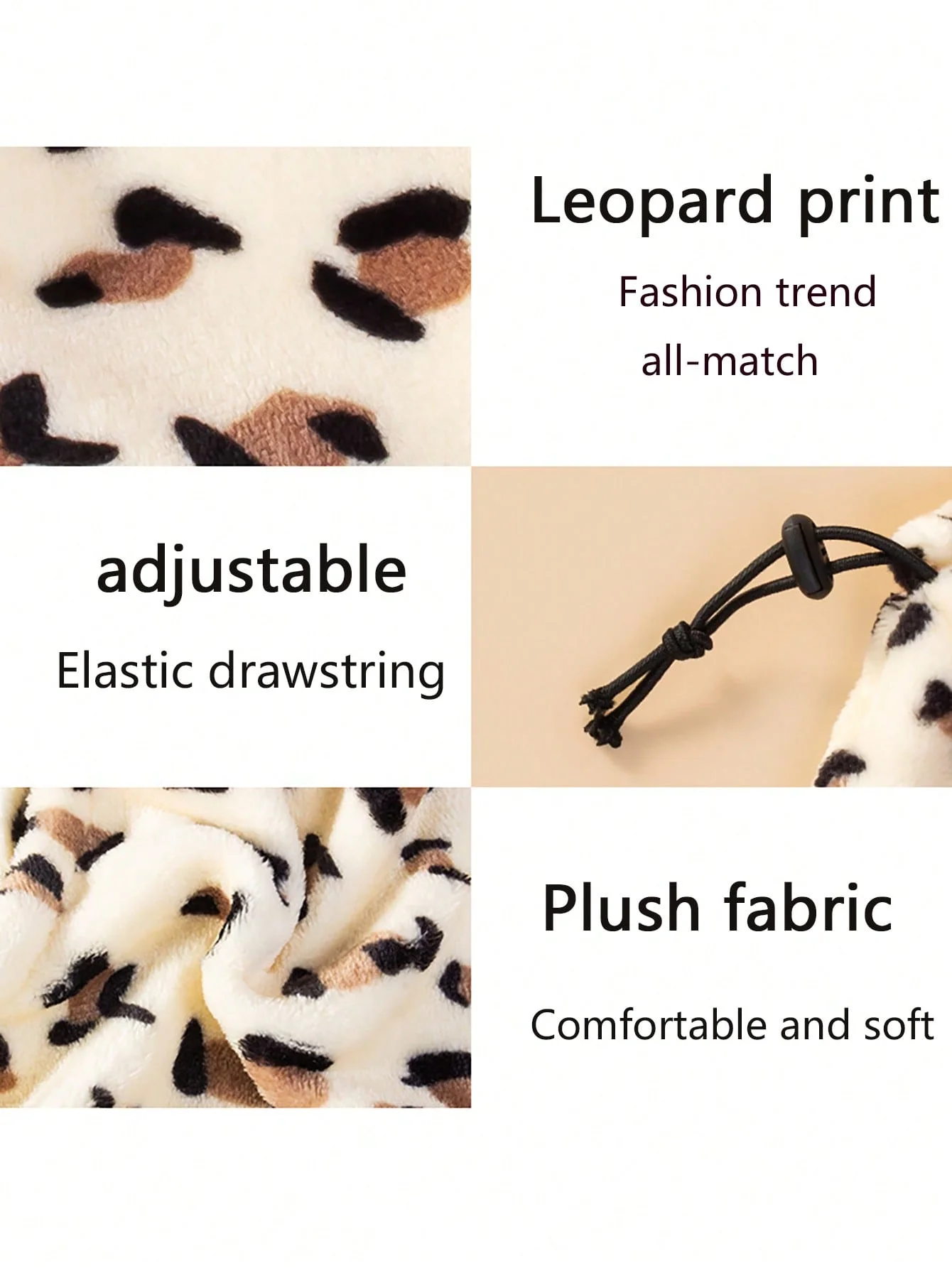 1PC-Pet leopard print spoof hat Christmas hat puppy hat