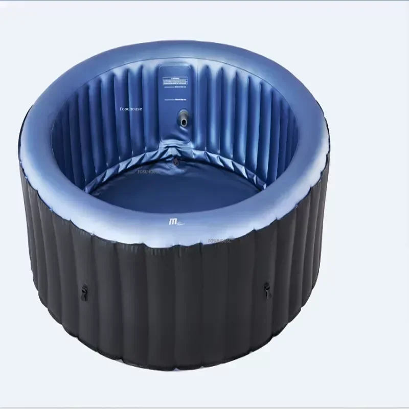 Heated Outdoor Jacuzzi Inflatable Household Bathtub Aldult Bathtub Sauna Bath Hot Spring Spa Product Portable Folding Bathtub 4