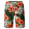 Flower Leaves Graphic Beach Shorts Pants Men 3D Printed y2k Surf Board Summer Hawaii Swimsuit Swim Trunks Cool Ice 3
