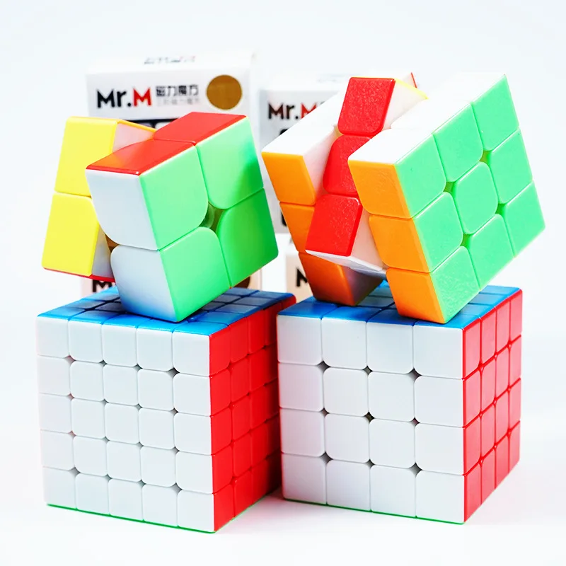 Sengso Mr.M 2x2 3x3 4x4 5x5 Magnetic Magic Cube Stickerless Puzzle Shengshou Magnets 2x2x2 3x3x3 4x4x4 5x5x5 Speed Cubo Mgaico