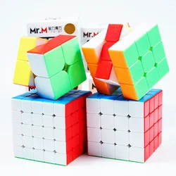 Sengso Mr.M 2x2 3x3 4x4 5x5 Magnetic Magic Cube Stickerless Puzzle Shengshou Magnets 2x2x2 3x3x3 4x4x4 5x5x5 Speed Cubo Mgaico