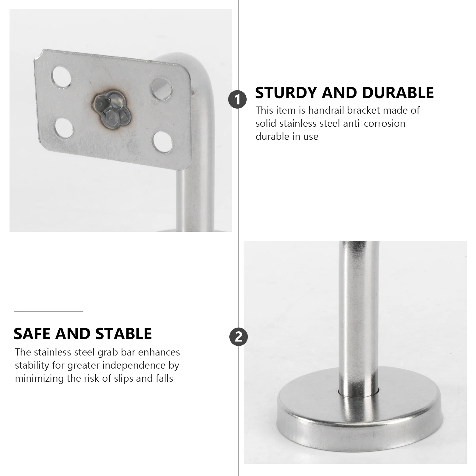 Handrail Brackets Bracket Stair Rail Wall Railing Staircases Stainless Steel Bannister