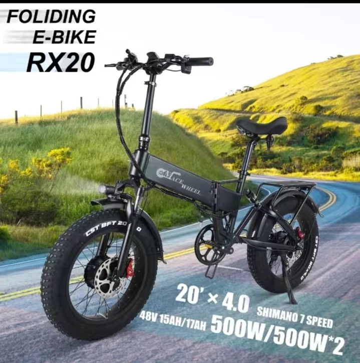 

Электрический велосипед RX20MAX, мотор 750*2, литиевая батарея 48 в 17 Ач, внедорожный электровелосипед, мобильное приложение, интеллектуальное управление, электрический велосипед