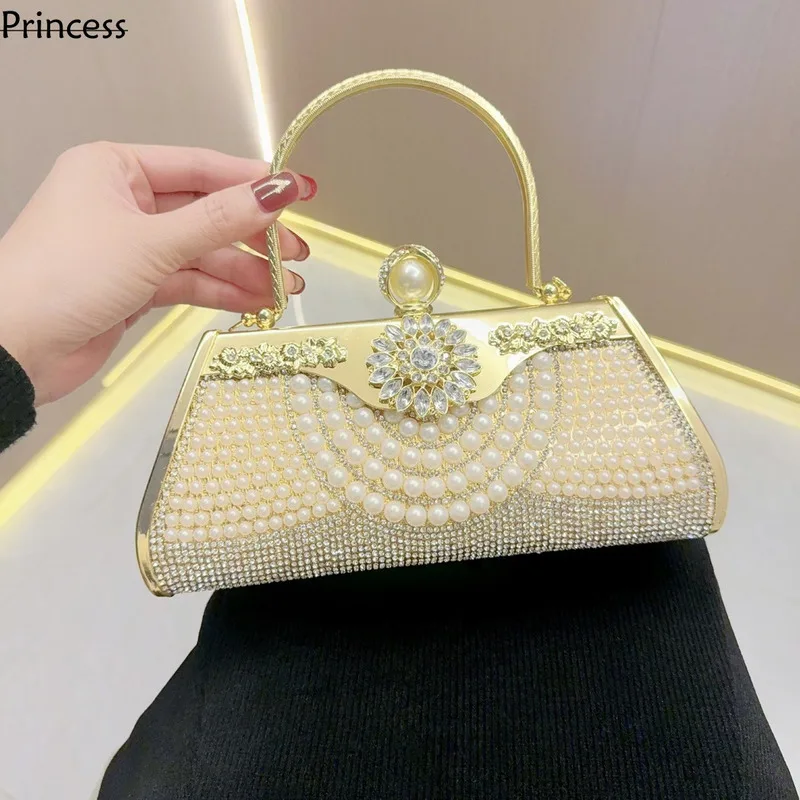 

New With Diamond Embedding Celebrity Women's Handheld Banquet Bag Handbag for women