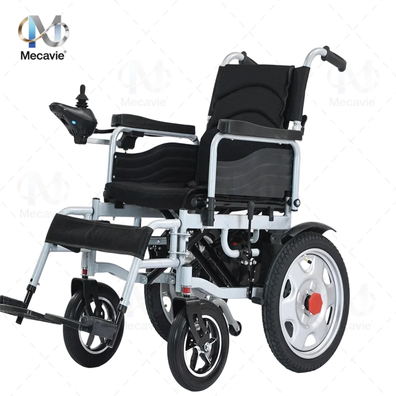 Scooter elettrico completamente automatico intelligente a quattro ruote a ruota grande per anziani pieghevole comoda sedia a rotelle elettrica per disabili - immagine 3