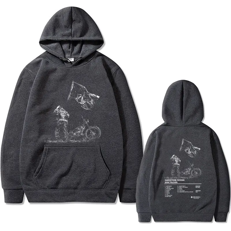 Rapper Don Toliver Hardstone Psycho Album Print Pullover Male Vintage Hoodie Men Women's Fashion Hip Hop Oversized Sweatshirt