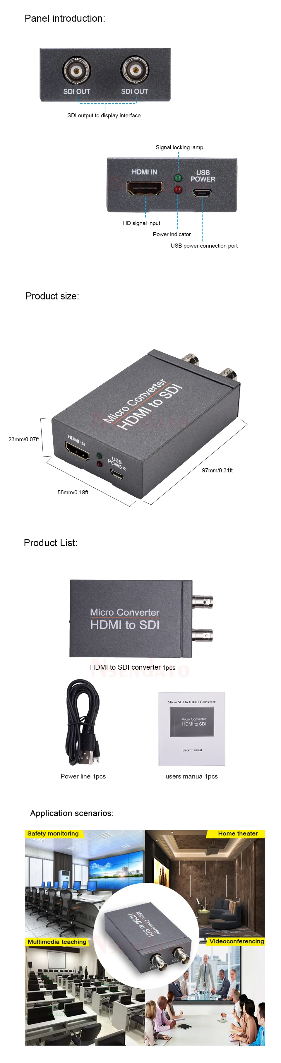 energia mini 3g hd SD-SDI vídeo micro