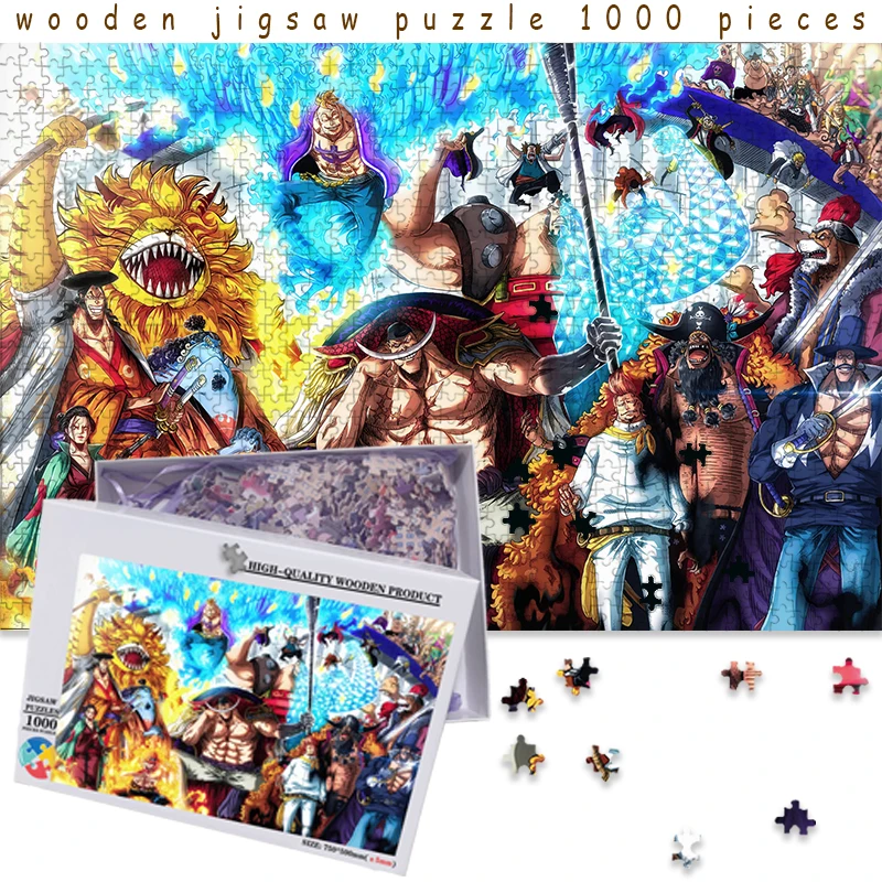 Onepiece Puzzle 1000 pcs, High Quality Anime Zigsaw Puzzle