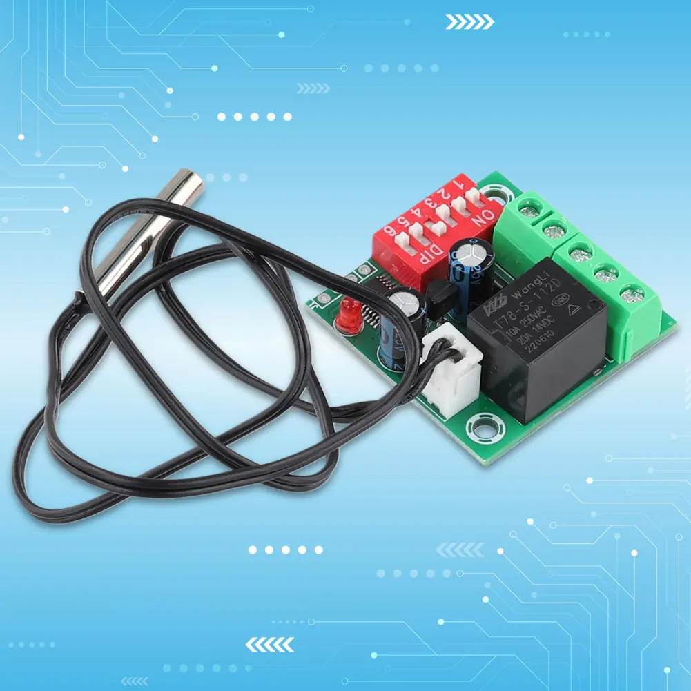 XH-W1701 조절식 온도 제어 스위치, 디지털 온도 스위치 컨트롤러, DC 12V 온도 제어 기기
