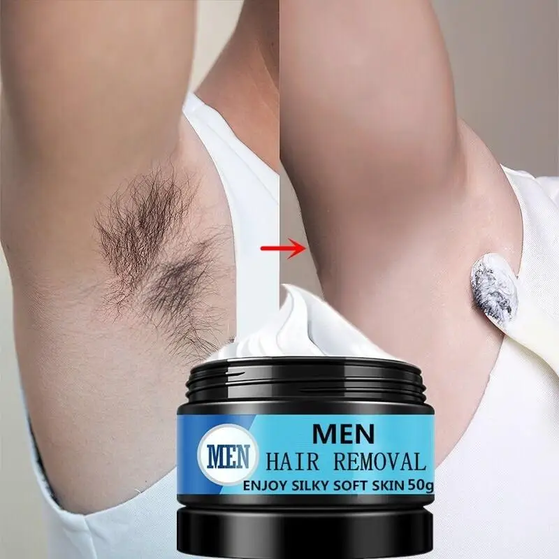 Professional Male Hair Removal Cream, Gentle and Non-marking, Can Remove The Whole Body, Armpits, Legs, Facial Beard male volcanic mud facial cleanser for men face wash oil control acne removal black head moisturizing skin care acne treatment