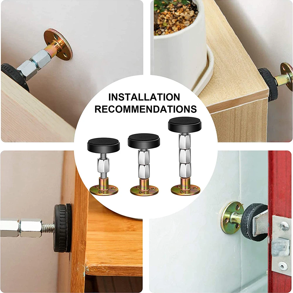 Adjustable Threaded Bed Frame, Anti-Shake Tool for Bed, Headboard Stoppers, Bedside Headboards Prevent Loose Fixer