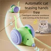 Interactive Cat Toy Electric Mouse Car Automatic Teaser Kitten Rechargeable Obstacle Avoidance Cat Car Toy for Indoor Smart Cats
