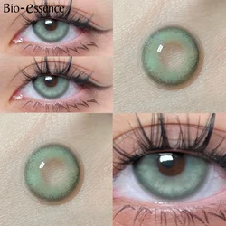 Bio - essence Green Colored Contact Lenses | Fashionable Y2K Summer Festival Essential for Selfies & Street Style (Mermaid Green)
