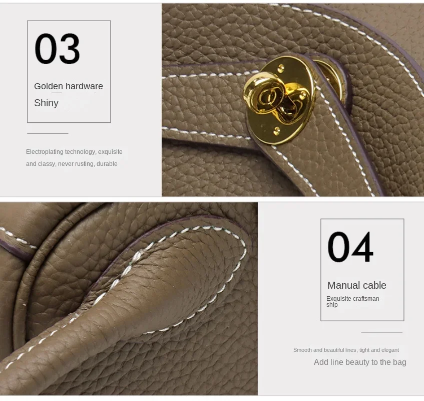 Pillow Gold Buckle Women’s Bags Cowhide Luxury Design Handbags Fashion Shoulder Crossbody Bag Lychee Pattern Real Leather Purse