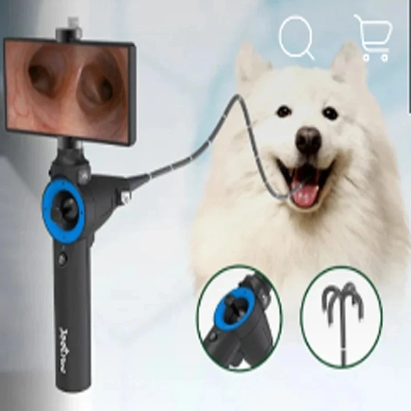 laryngoscope/ gastrointestinal/bronchus endoscopy with 360&deg; rotation, support for iOS Android Inclusive biopsy forceps