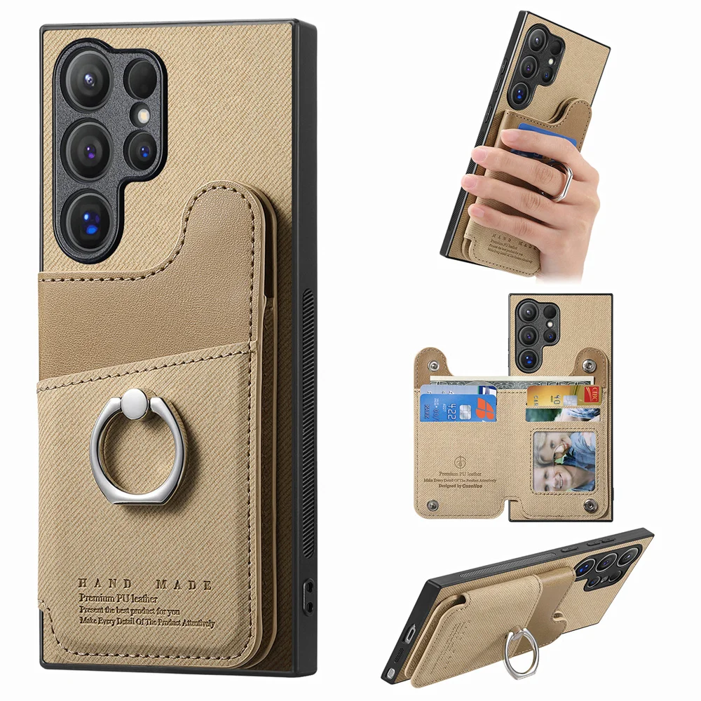 RFID-Blocking Magnetic Phone Case Wallet with Card Holder Cover