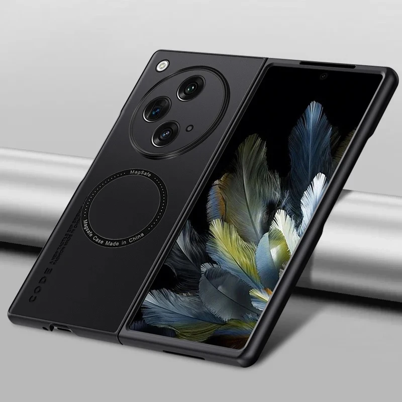 For Oppo Find N3 Case Luxury Premium Leather Magnetic For Magsafe Wireless Charge Phone Case For Find N3 N3 Armor Cover Funda