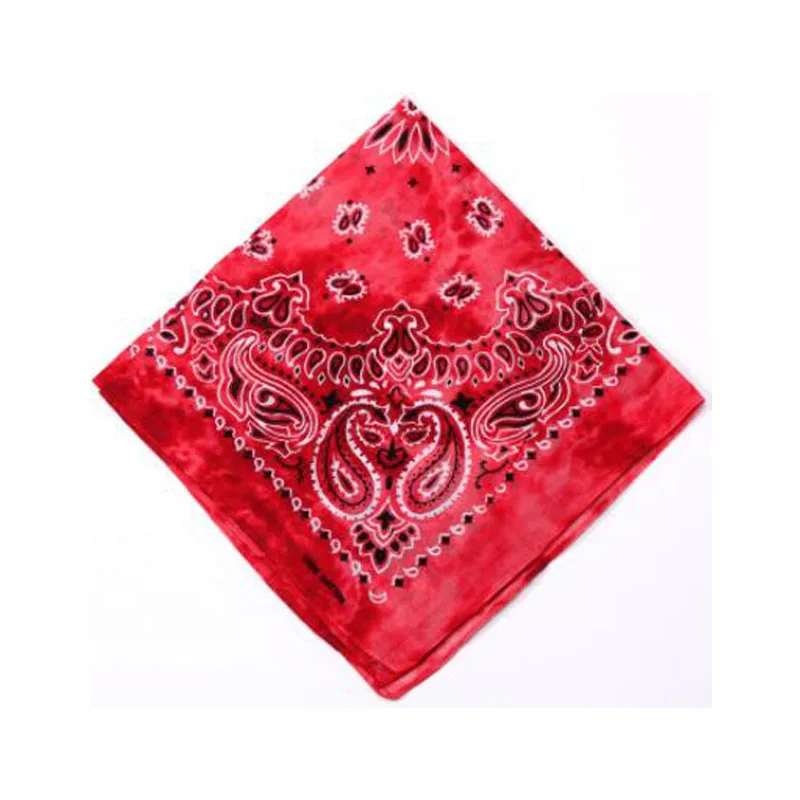 Heiße bunte Baumwolle Cashew Blumen Hip Hop gedruckt Bandana Männer Frauen Outdoor Stirnbänder Band Handgelenk Amöben Schals Haarschmuck