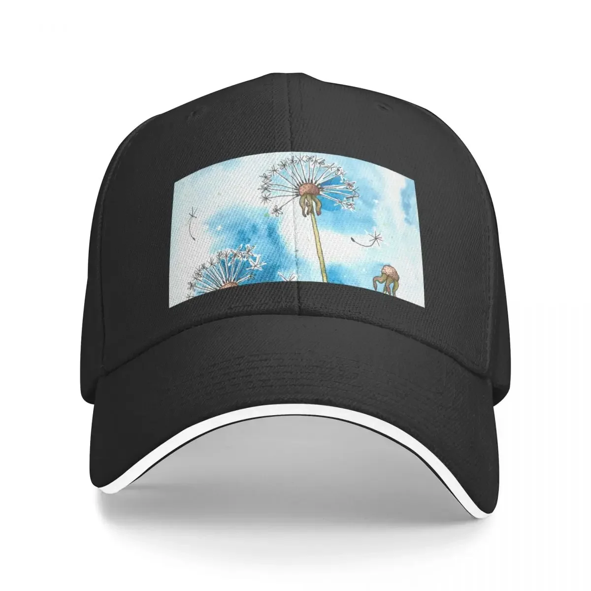 

Dandelion Clocks Baseball Cap black Rugby beach hat Women Caps Men's