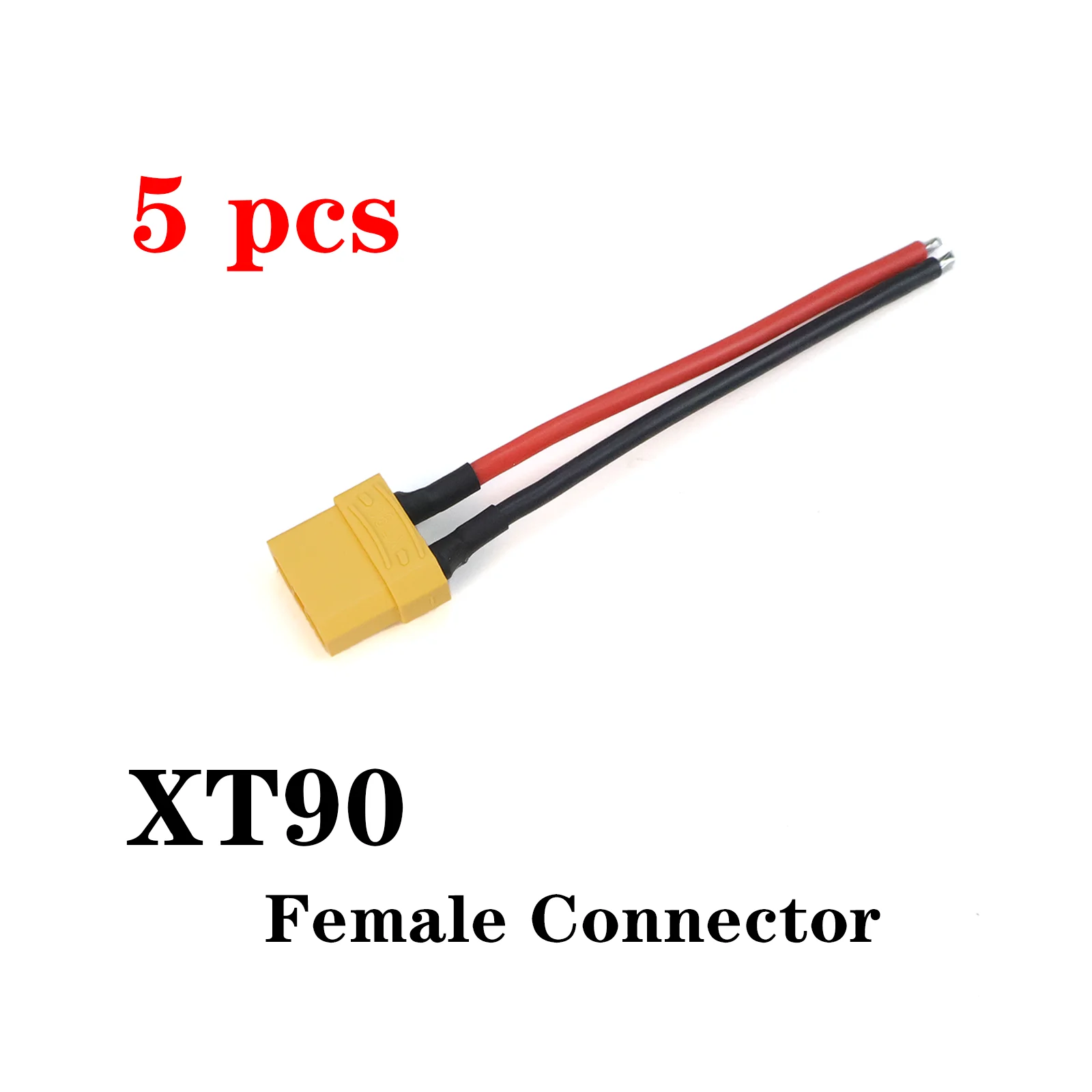 XT90 남성 여성 커넥터 플러그 실리콘 와이어 10AWG 주석 도금 구리 10cm 쌍 RC 리포 배터리 드론 FPV 자동차 보트 충전기 DIY용