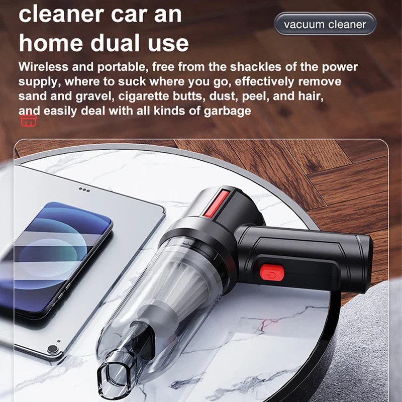 NEW Cordless 90000pa Handheld Vacuum Cleaner Mini Portable Auto Wireless Car Home Power Powerful Dust Suction Accessories Car