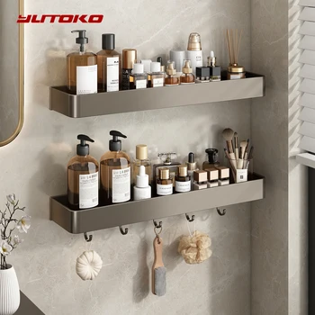 ชั้นวางของในห้องน้ำ ชั้นวางของในห้องอาบน้ำ ชั้นวางของติดผนัง ชั้นวางของในห้องน้ำ ชั้นวางของในห้องครัว ชั้นวางของในตู้เก็บของ ชั้นวางของสำหรับจัดระเบียบ 1