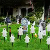 Halloween Path Lights Waterproof Solar Ghost Stake Lights Ghost Pathway Lights Halloween Pathway Lights Ghost Decorations For 3