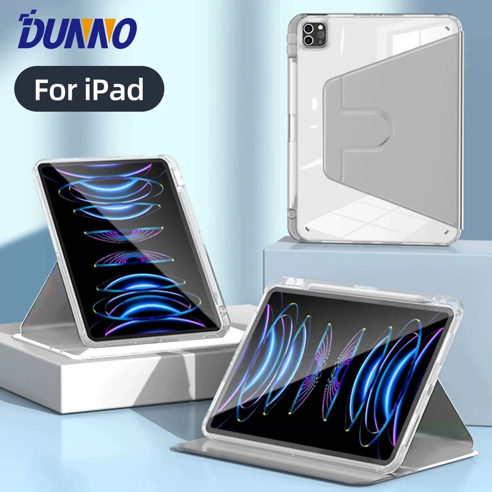 360° Rotation Protective iPad Case with Versatile Stand Feature