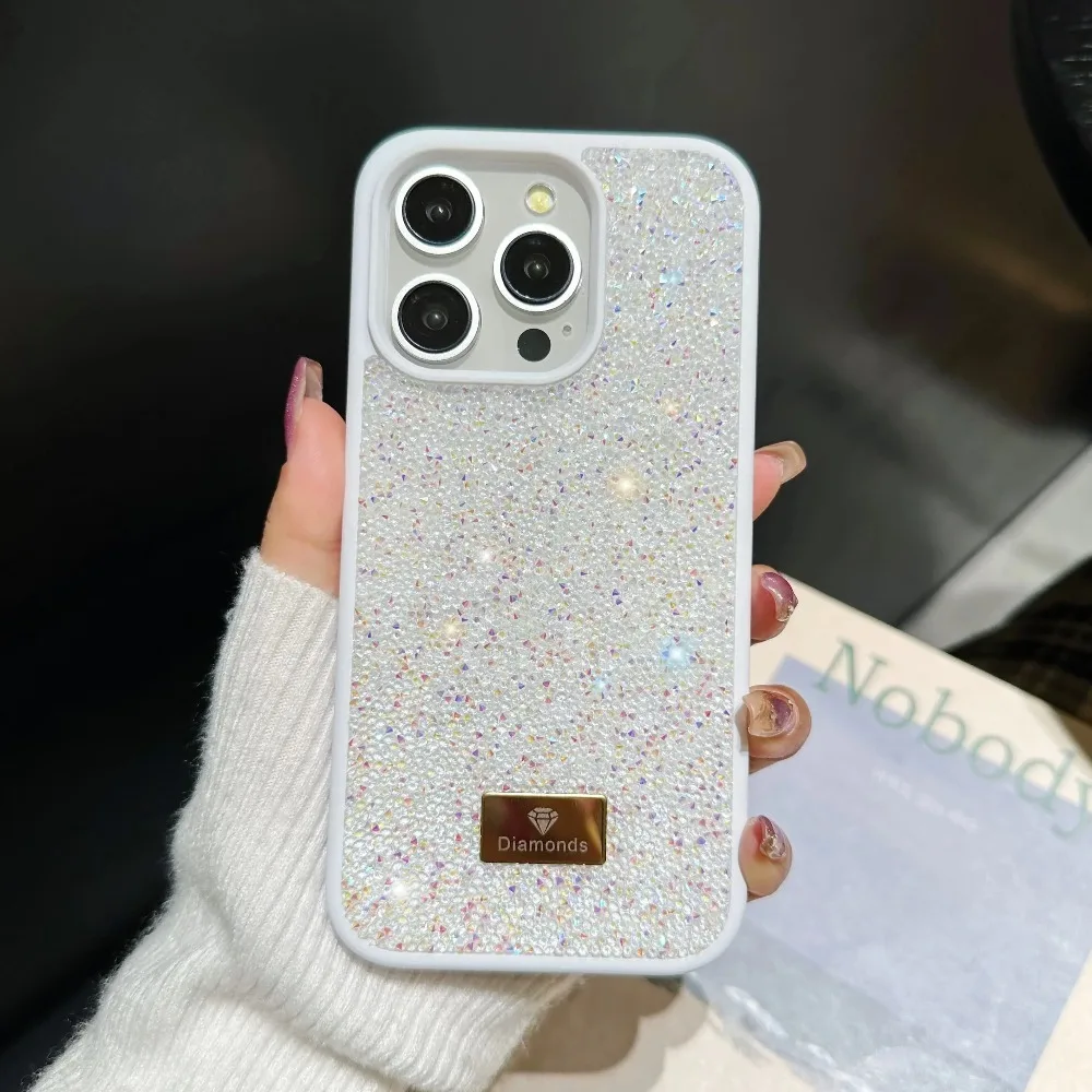 Radiant Rhinestone Glitter Phone Case - Shiny Bling Shockproof Cover