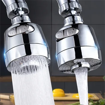 2/3 Modes Universal Kitchen Faucet Adapter 360° Rotation Faucet Filter Extenders Kitchen Gadgets Spray Water Saving Tap Nozzle 1