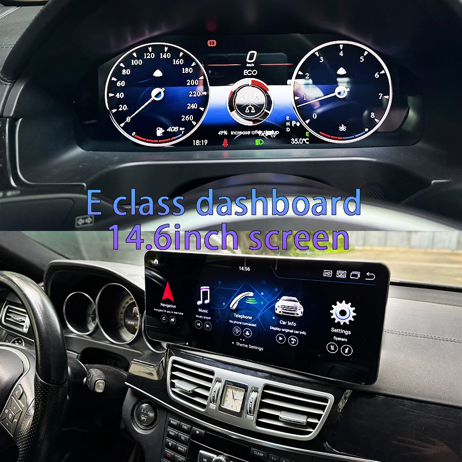 For Mercedes Benz E-Class W212 2013-2016 Speedometer LCD Digital Instrument Upgrade Smart Cluster 12.3Inch Full Screen Dashboard 1