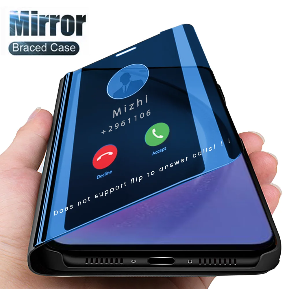 Smart Mirror Leather Flip Funda Para On Samsungs A 54 5G Case Magnetic Stand Book Coque Per Samsung Galaxy A54 A 54 5G 2023 6.4"