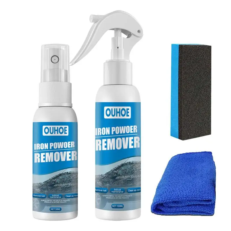 

Car Rust Removal Spray Metal Cleaner Cleaning Rust Spray Multi-Purpose Surface Chrome Paint Agent for Car Wheels Grill Oven