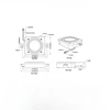 SOTAMIA 2Pcs Mini Full Range Speaker 4 Ohm 5W Square Cavity Speaker Neodymium Magnetic HiFi Loudspeaker DIY Game Console Speaker 6