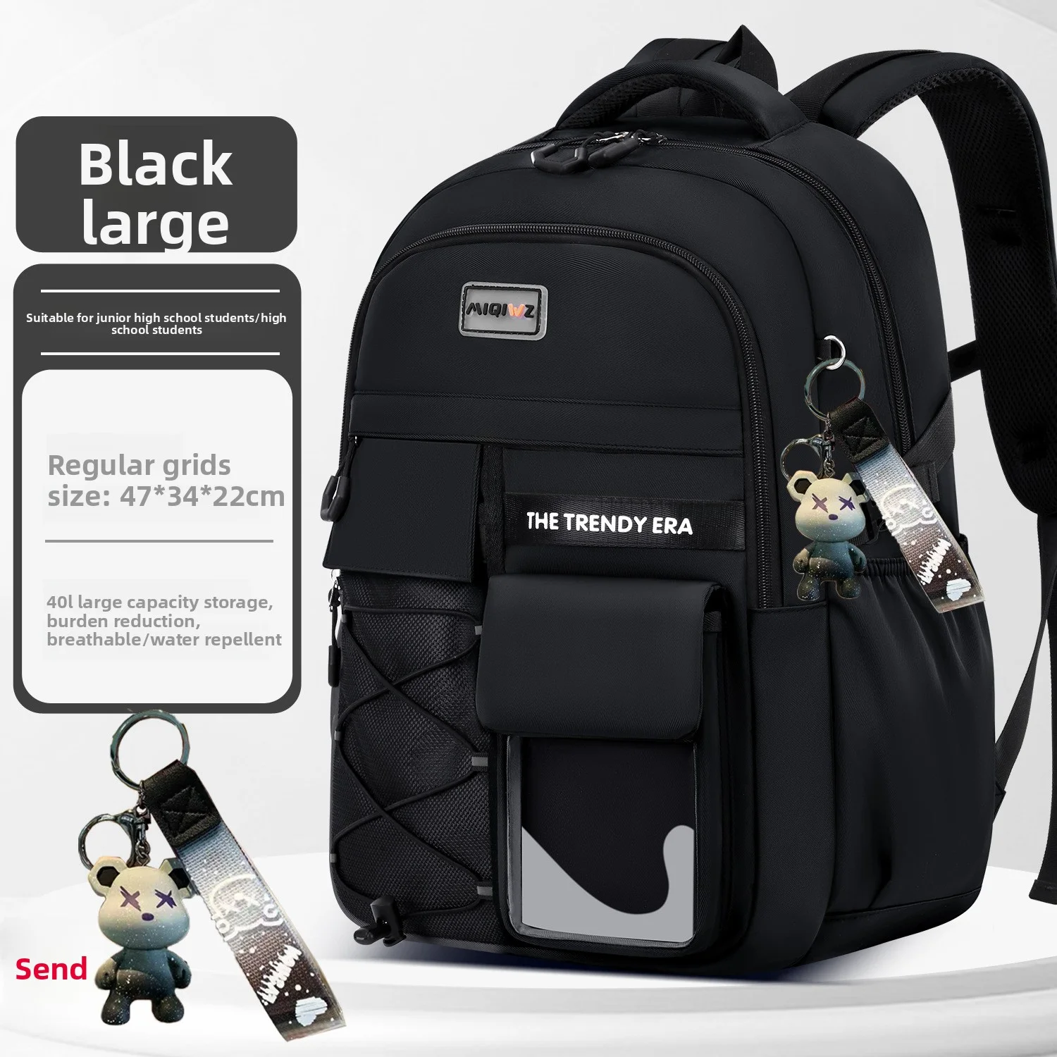 حقيبة ظهر بلون سادة خفيفة الوزن أكسفورد حقيبة ظهر...