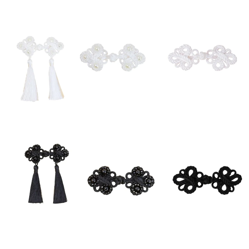 

Chinese Suit Fringe Cheongsam Buttons Knot Fastener Closures DIY Buckle