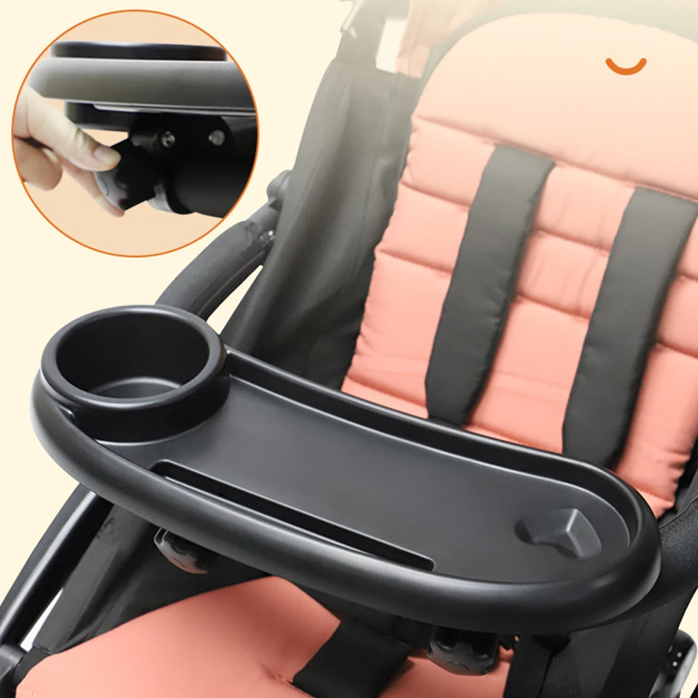 3 In 1 Stroller Cup Holder Antislip Infant Stroller Dinner Table Tray Universal Stroller Tray for Stroller Accessories: 3 - 5 Days Free Delivery UK
