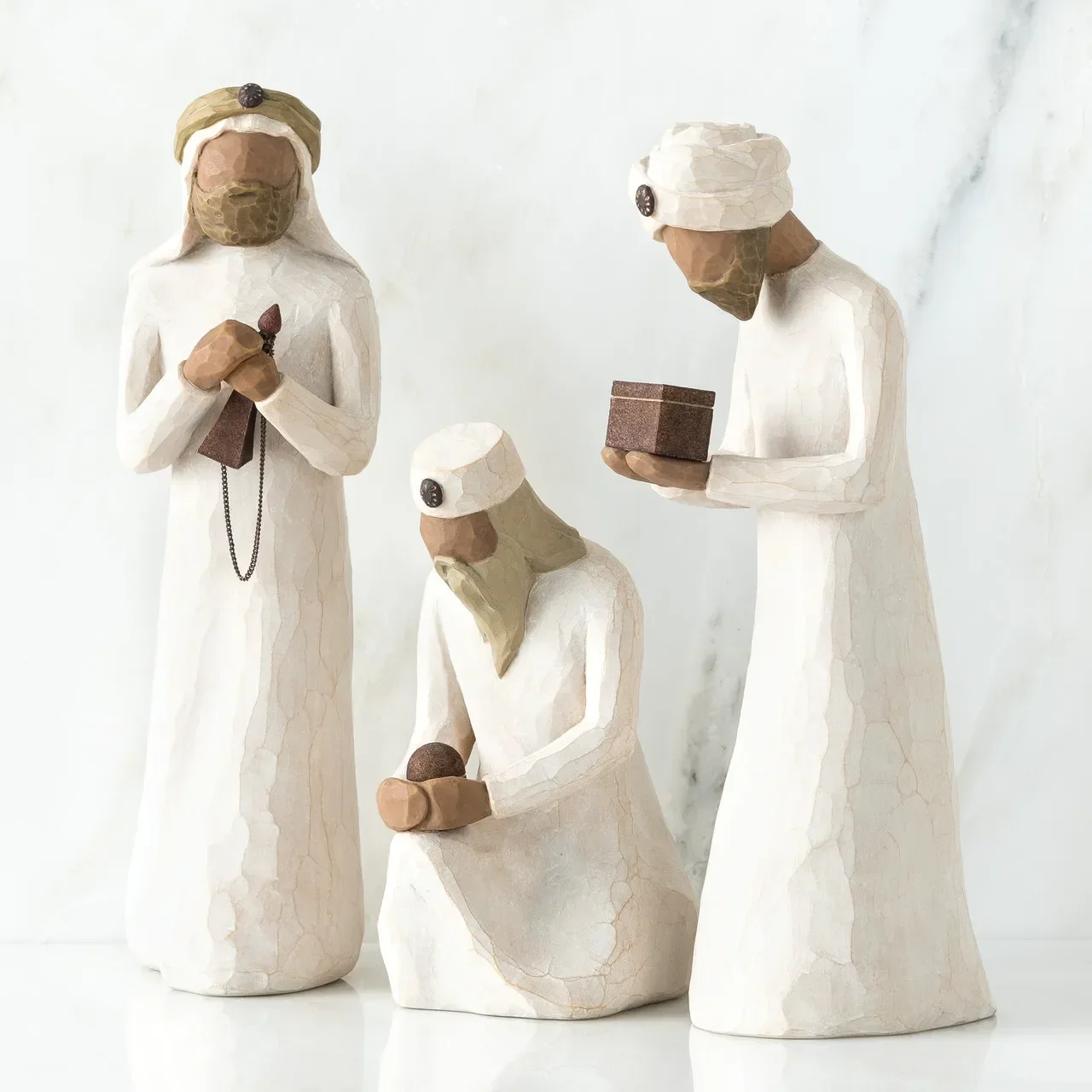 The Nativity Resin Figurines Set Nativity Set Christmas Home Sculpture Art Living Room Table Decoration Crafts Family Gift