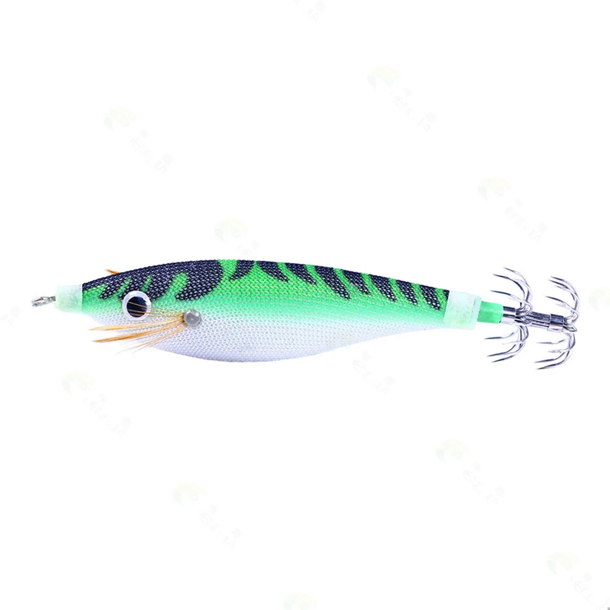 BAAU 16Pcs 9.6G 10cm Luminou Jig Fishing Wood Shrimp Lure Cuttlefish Jigs Lures Fishing Baits