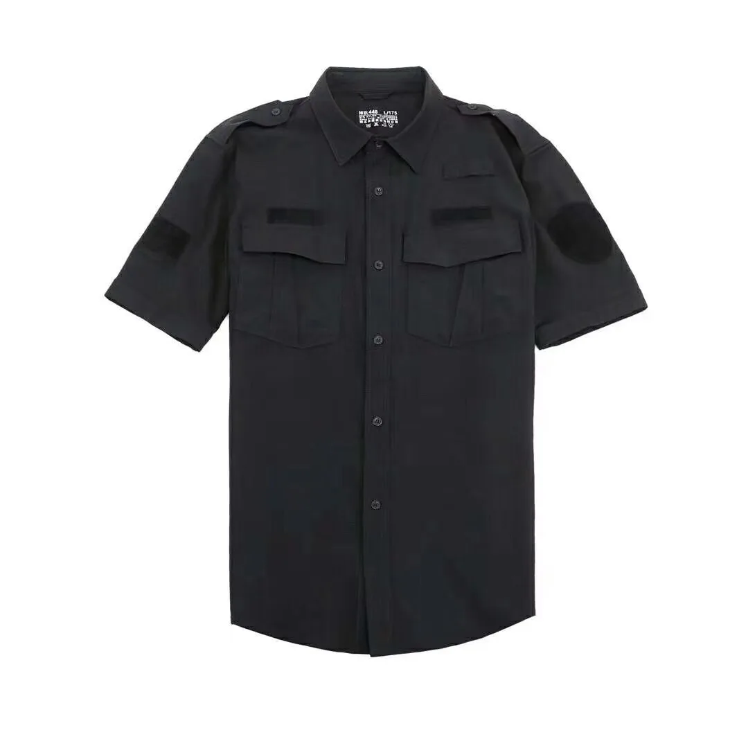 Quick-drying Strech Flexible Fabric Training Uniform Security Uniform Black Navy Blue Police Suit For Men Workwear Men Winter 5