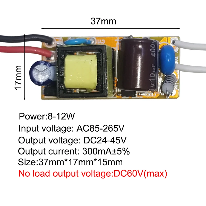 รูปสินค้า ไดร์เวอร์ LED ไฟฟ้ากระแสคงที่ 85-265V 300mA