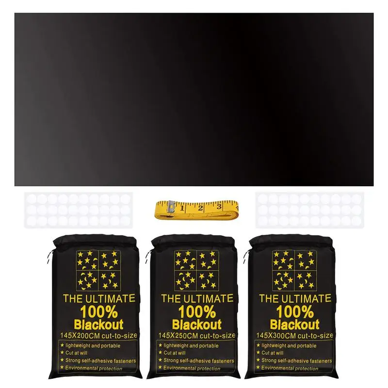 

Temporary Blackout Curtains Blinds Household Free-cutting Curtains Kids Room Portable Travel Curtains Suction Cup Sunshade Cloth