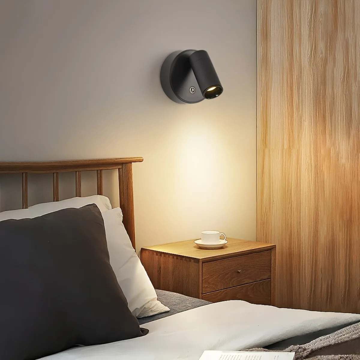 Compact LED Magnetic Rechargeable Wireless Touch-Control Dimmable Bedside Light